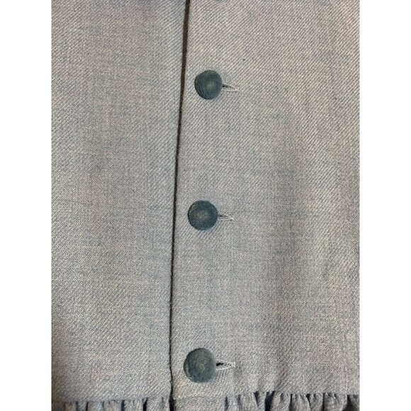 Vintage LVLI & Me Dress Smocked Y2K 90s 80s Fit Flare Party Blue Girls Size 4 - Picture 6 of 8